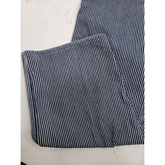 Round House Denim Overall Bibs Hickory Stripe Engineer Railroad Work Pre Owned - Picture 3 of 11